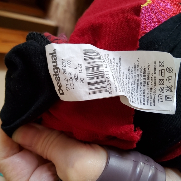 DESIGUAL w/ CIRQUE de Soleil Collab Clowns Circus Skirt Size M RARE - Picture 8 of 9